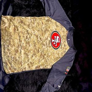 NFL 49ers Camo Gray Shirt [Youth L]